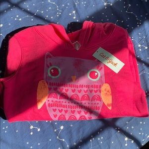 BRAND NEW with tag: Kids Cat & Jack’s owl hoodie